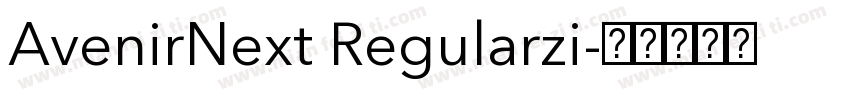 AvenirNext Regularzi字体转换